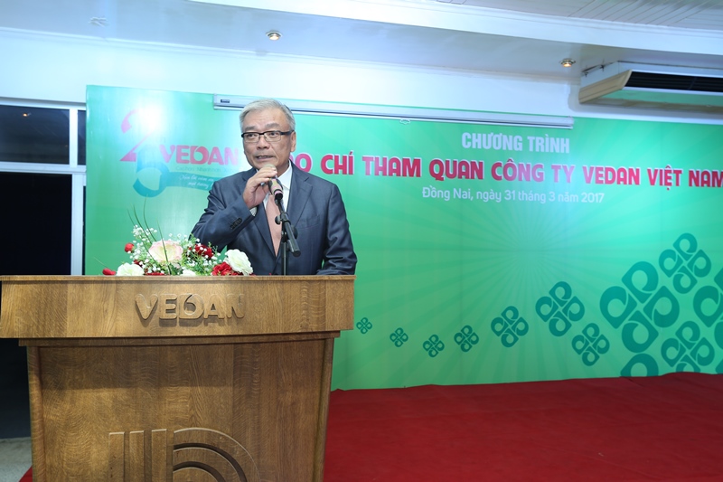 Ông Yang Kun Hsiang, Tổng Giám đốc Vedan Việt Nam