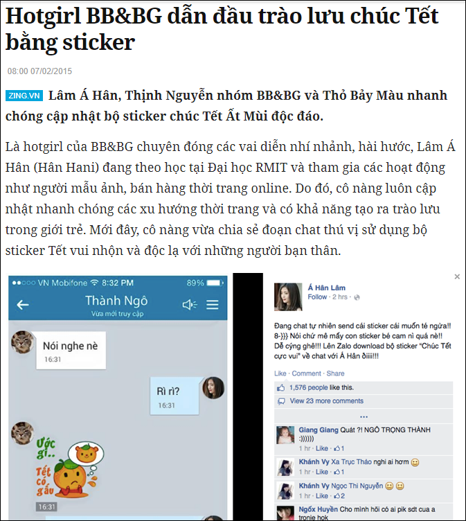 zalo sticker