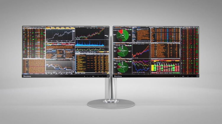 Bloomberg Terrminal - phần mềm cung cấp tin tức tài chính và phân tích kinh doanh của Bloomberg L.P.. Ảnh: Vimeo.